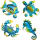 Τροπική θαλάσσια χελώνα Seahorse Crab Crab Wish Wall Διακόσμηση